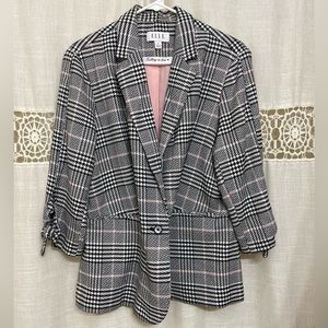 Elle work blazer suit jacket gently worn XL Spring season 3/4 sleeves Peplum